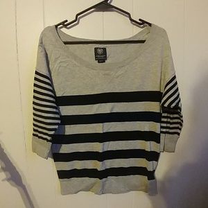 Striped American Eagle Dolman Sweater
